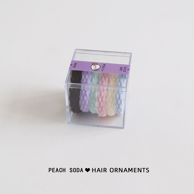 Gifty - Box of 6 Hair Cords, Hair Bands