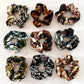 Snakeskin oversized scrunchies in eight colors