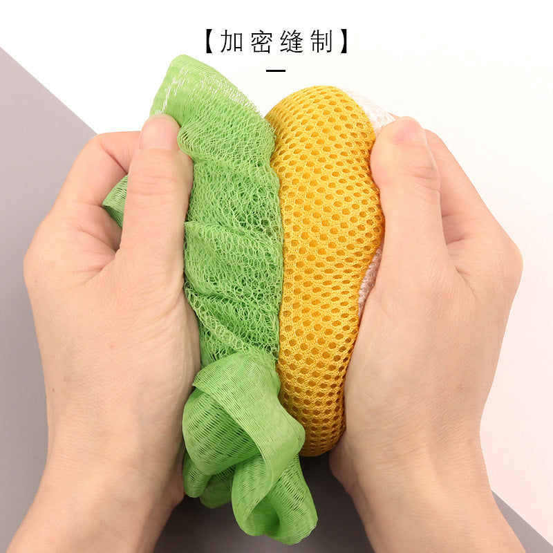 可爱水果沐浴球大号不易散花起泡球去污起泡丰富洗澡沐浴花批发