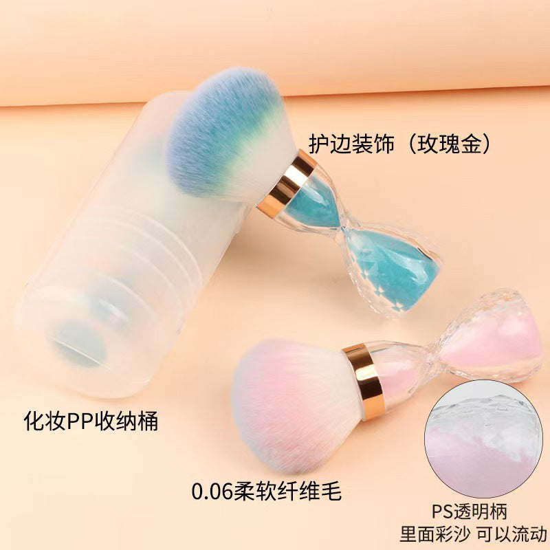 沙漏美甲粉尘刷蘑菇头化妆刷单支散粉腮红刷美妆工具批发清洁刷头