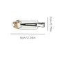 Beau - Cat Character Clear Snap Hair Clip