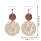 Earedge - Round Filigree Drop Earrings