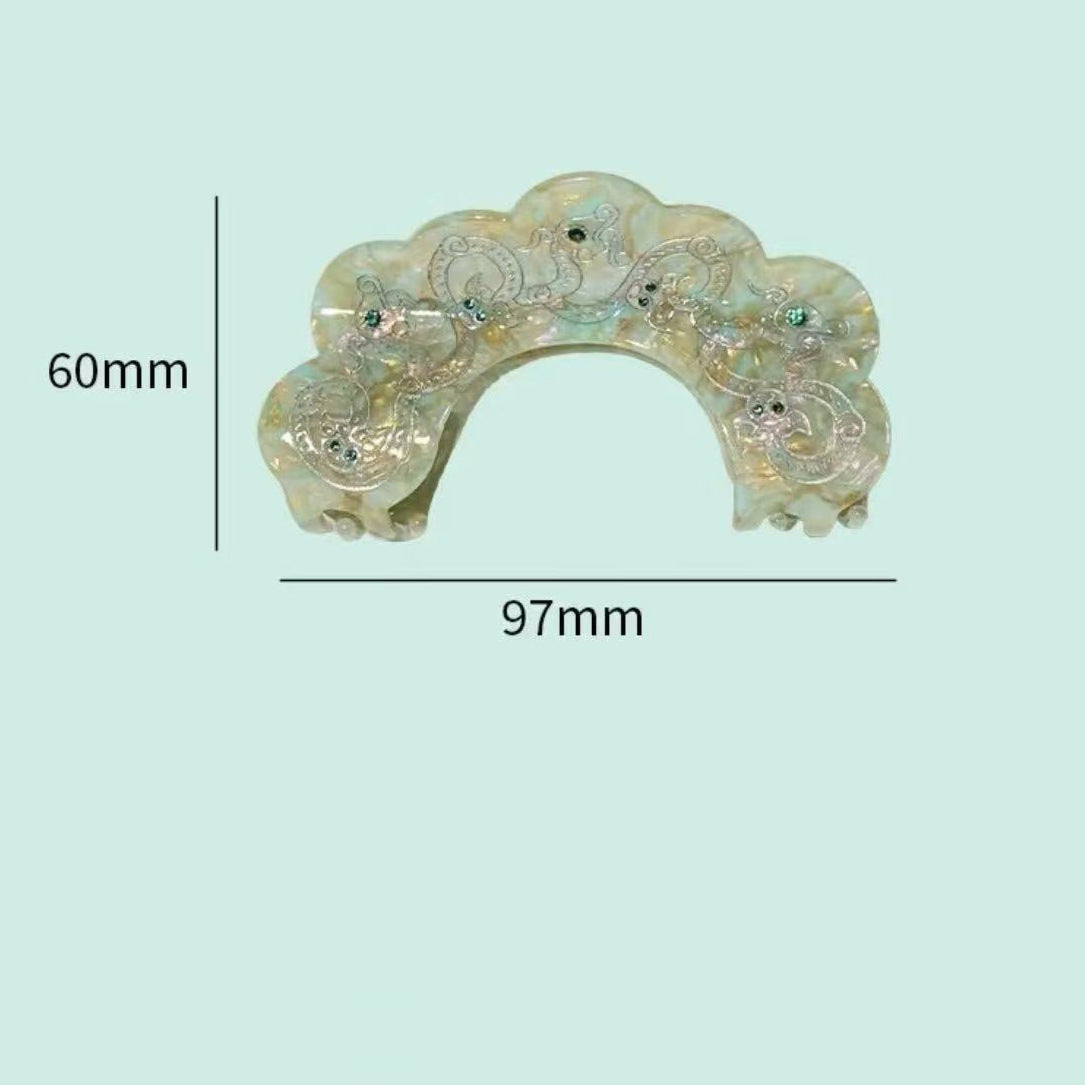 博物馆文创挽青丝抓夹发夹头饰小众设计国风饰品送女友礼物