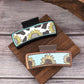 Beau - Blue Sunflower Cow Print Hair Claw
