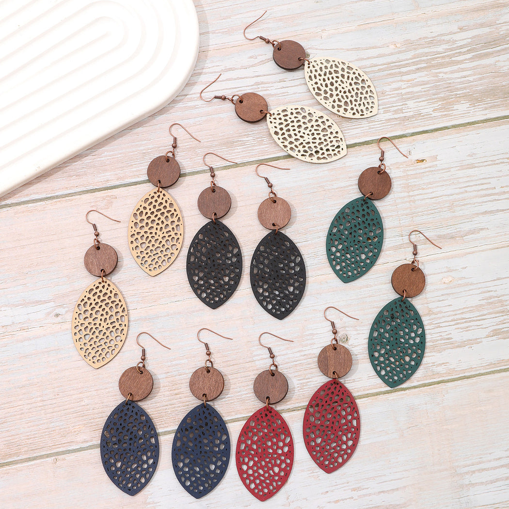 Earedge - Oval Filigree Drop Earrings
