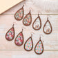 Earedge - Floral Teardrop Drop Earrings