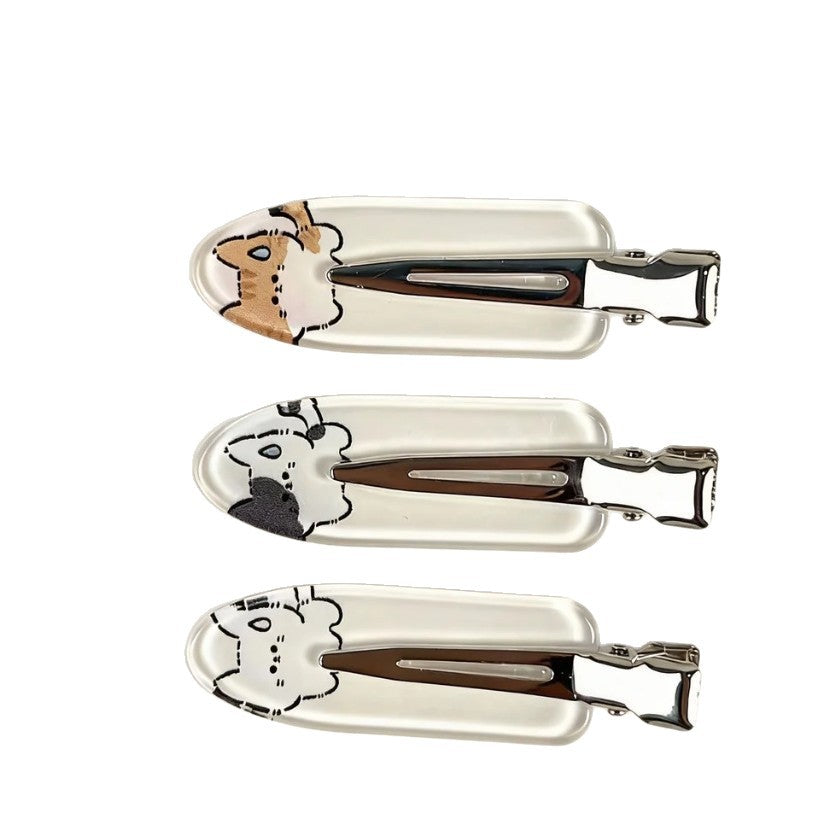 Beau - Cat Character Clear Snap Hair Clip