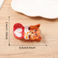 Fox Christmas cartoon animal hair claw