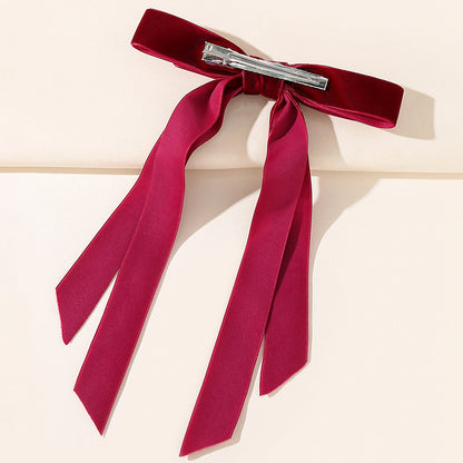 Coquette Velvet Bow Hair Clip