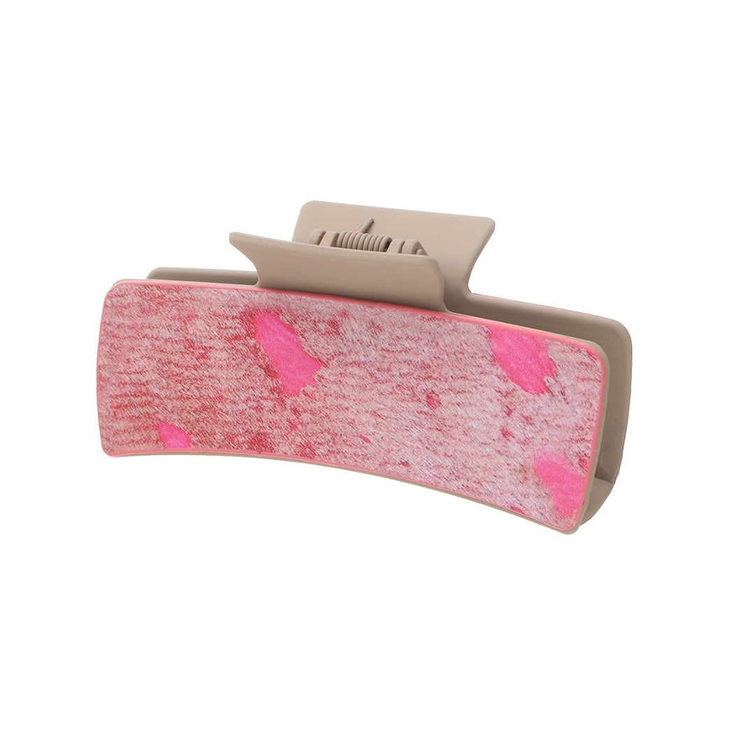 Beau - Cactus Feather Print Hair Claw