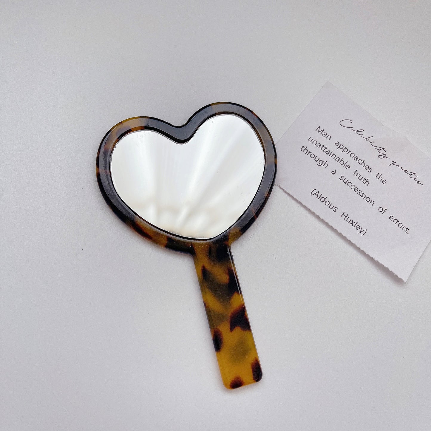 Mirroray - Heart-Shaped Acetate Hand Mirror