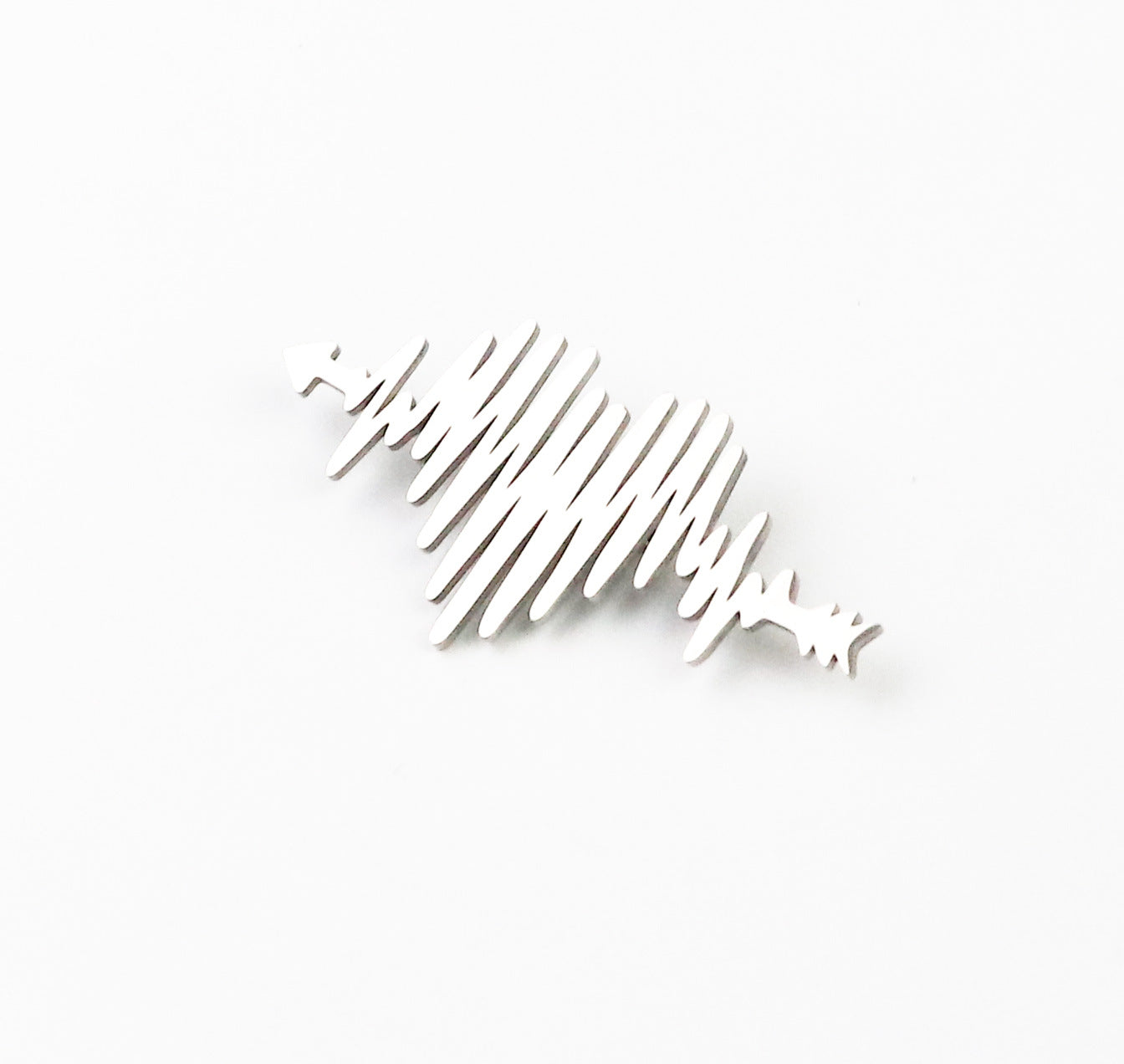 Brovia - Heart Pulse Openwork Brooch