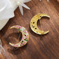 Brovia - Crescent Moon Clustered Detail Brooch