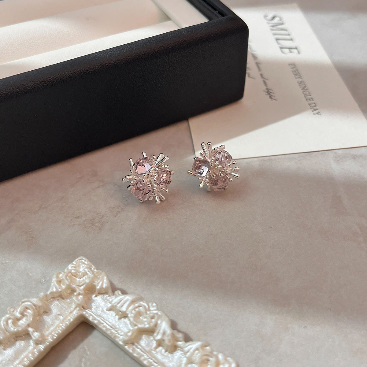 Earedge - Floral Burst Cluster Stud Earrings