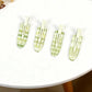 Beau - Green Plaid Star Hair Clip