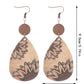 Earedge - Western Floral Cow Print Earrings