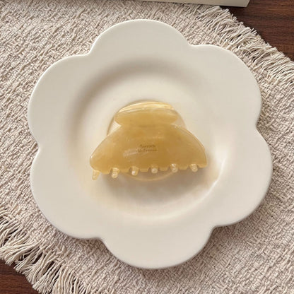 韩系小号醋酸发夹女半扎发抓夹高级感扇形鲨鱼夹马尾夹发饰头饰女
