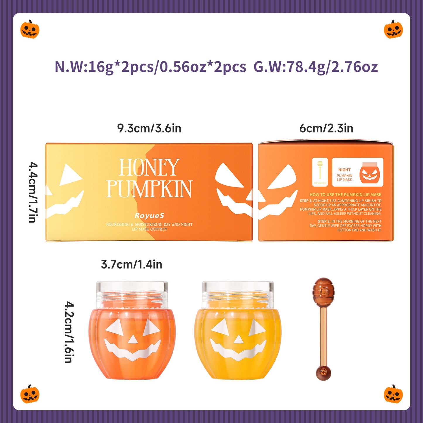 Royues - HONEY PUMPKIN LIP MASK COFFRET