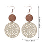 Earedge - Round Filigree Drop Earrings