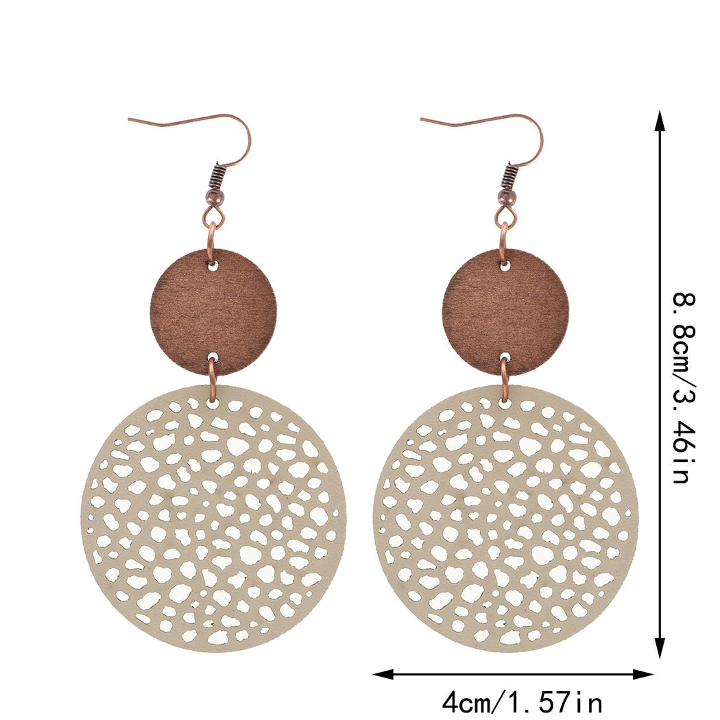 Earedge - Round Filigree Drop Earrings