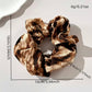 Snakeskin oversized scrunchie size and weight details
