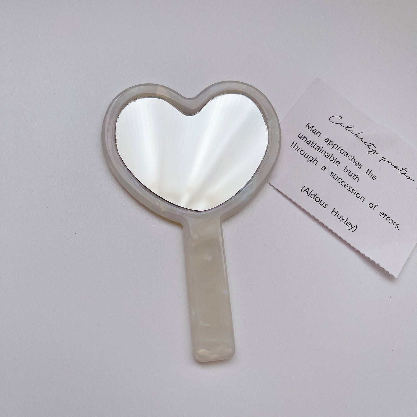 Mirroray - Heart-Shaped Acetate Hand Mirror