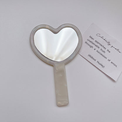 Mirroray - Heart-Shaped Acetate Hand Mirror