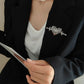 Brovia - Heart Pulse Openwork Brooch