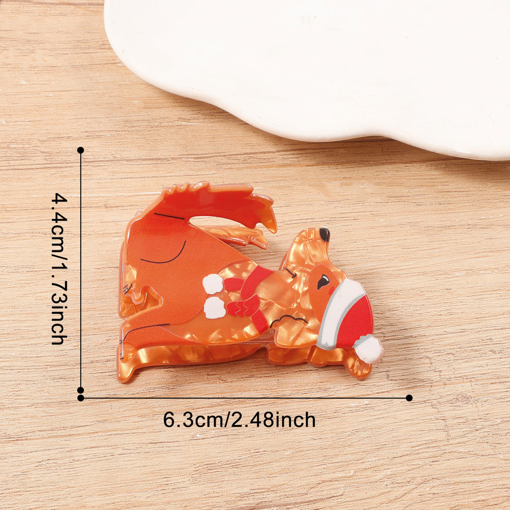 Golden retriever Christmas cartoon animal hair claw