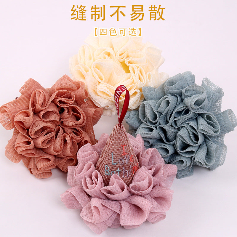 大号沐浴球加密不易散 柔软沐浴花起泡丰富洗澡用品搓澡洗澡浴花