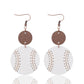 Earedge - Baseball Stitch Drop Earrings