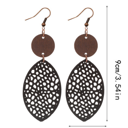 Earedge - Oval Filigree Drop Earrings