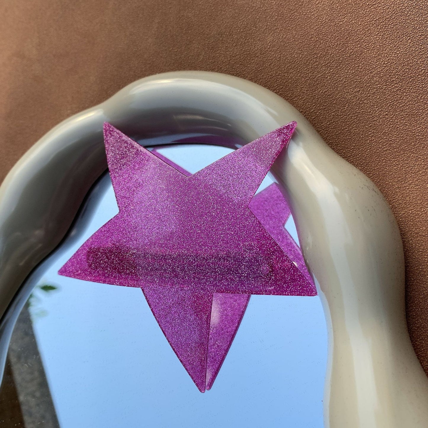 小众甜酷y2k辣妹五角星发夹个性潮流星星发卡细闪夹子个性弹簧夹