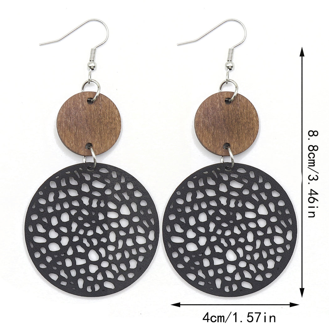 Earedge - Round Filigree Drop Earrings