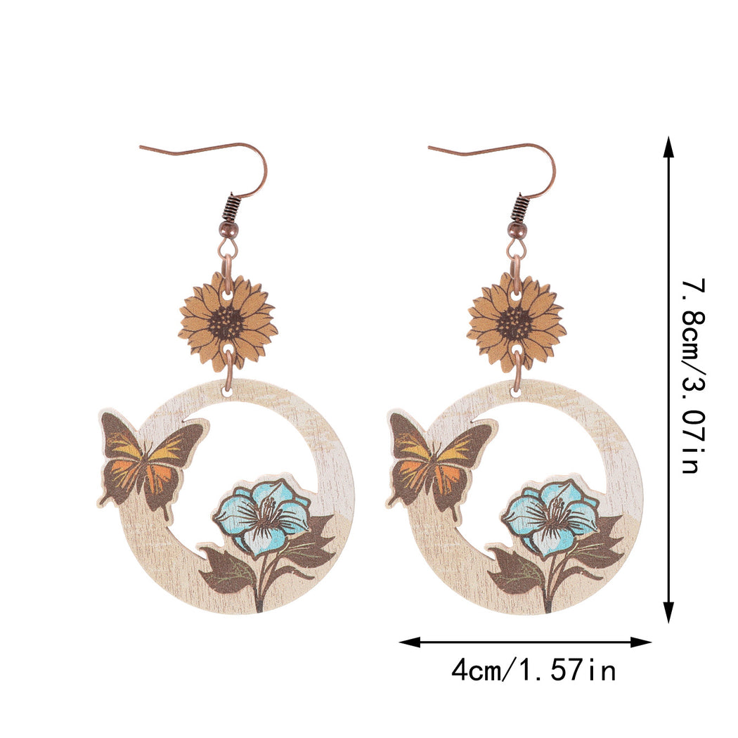 Earedge - Western Floral Arch Earrings
