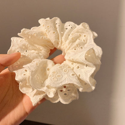 GIFTY - Lace Hollow Out Floral Lace Scrunchies