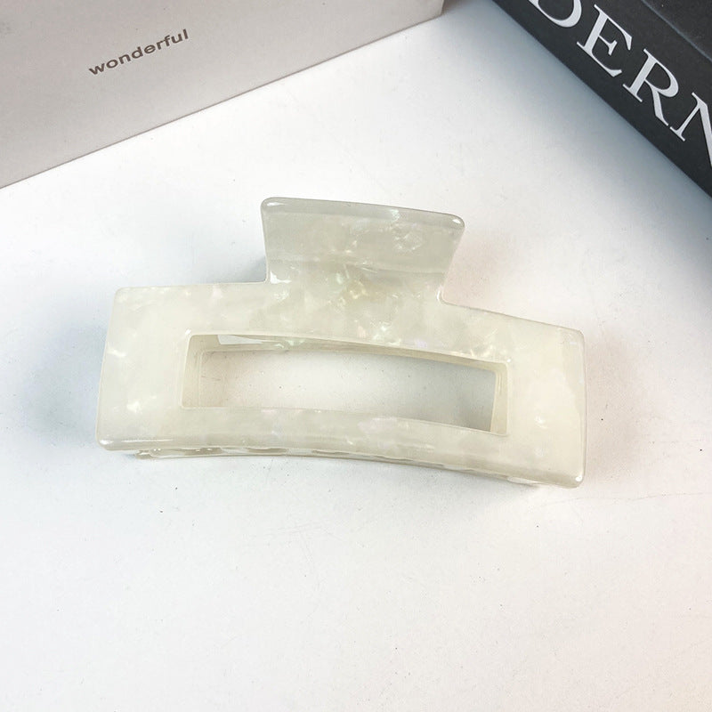 韩版大号醋酸发夹抓夹头发盘发发抓马尾夹简约气质发夹