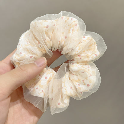 GIFTY -  Double-Layer Mesh Daisy Scrunchies