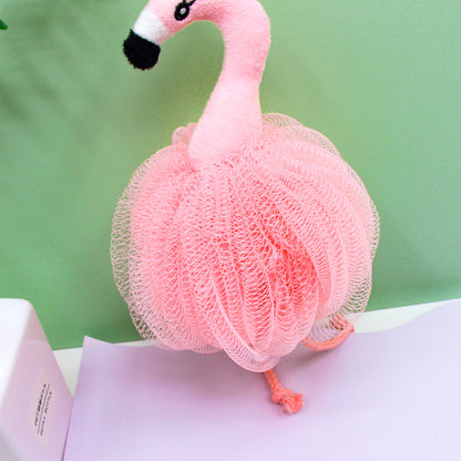 PAPO - Flamingo-Shaped Bath Pouf