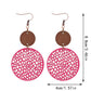 Earedge - Round Filigree Drop Earrings