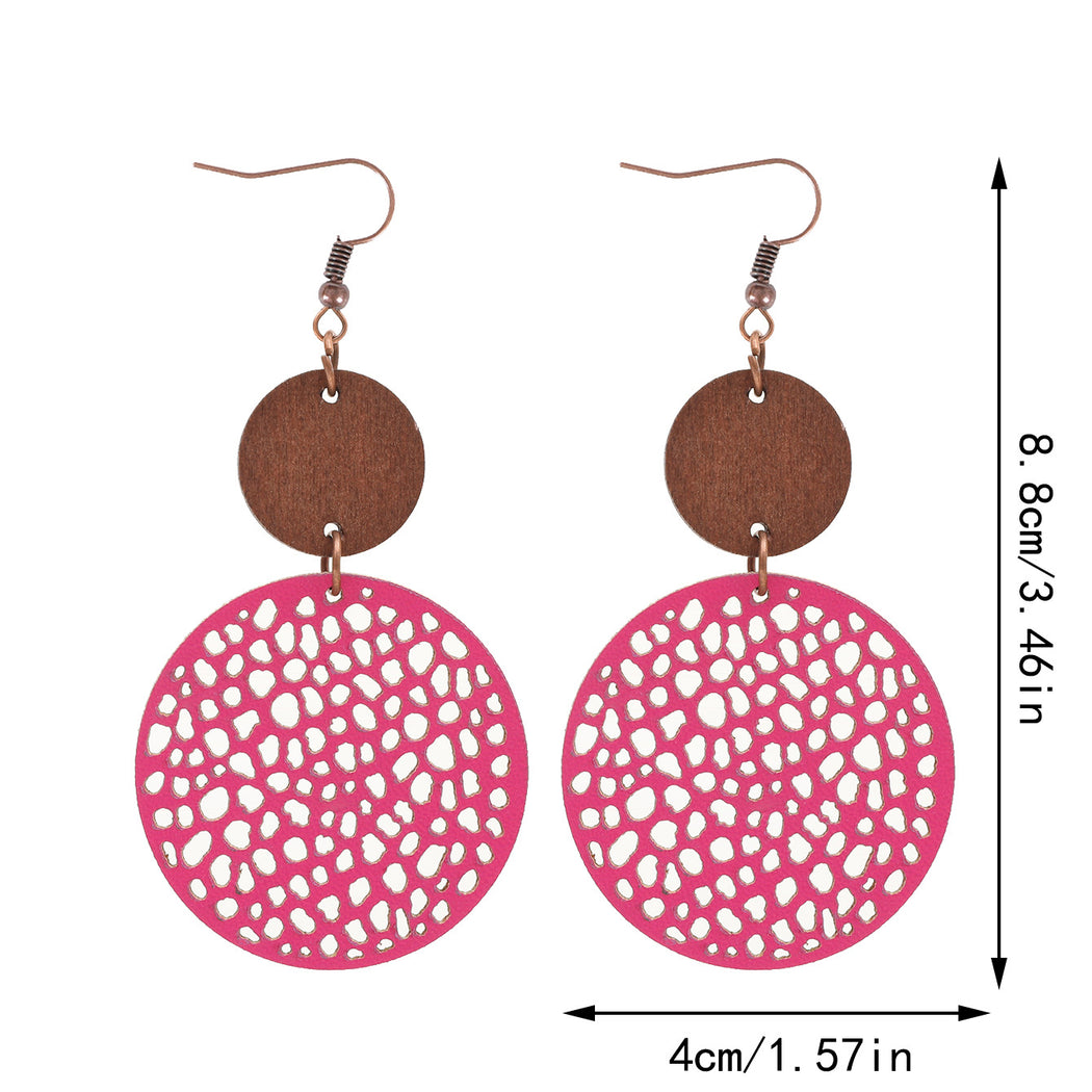 Earedge - Round Filigree Drop Earrings