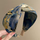 Gifty - Painterly Print Crossed Headband