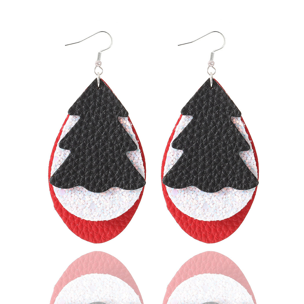Earedge - Christmas Snowman Drop Earrings