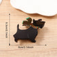 Black dog Christmas cartoon animal hair claw