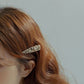 Beau - Floral Openwork Triangle Hair Clip