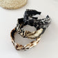 Snakeskin crossed wide headband dimensions and weight