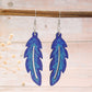Earedge - Multicolor Abstract Leaf Earrings