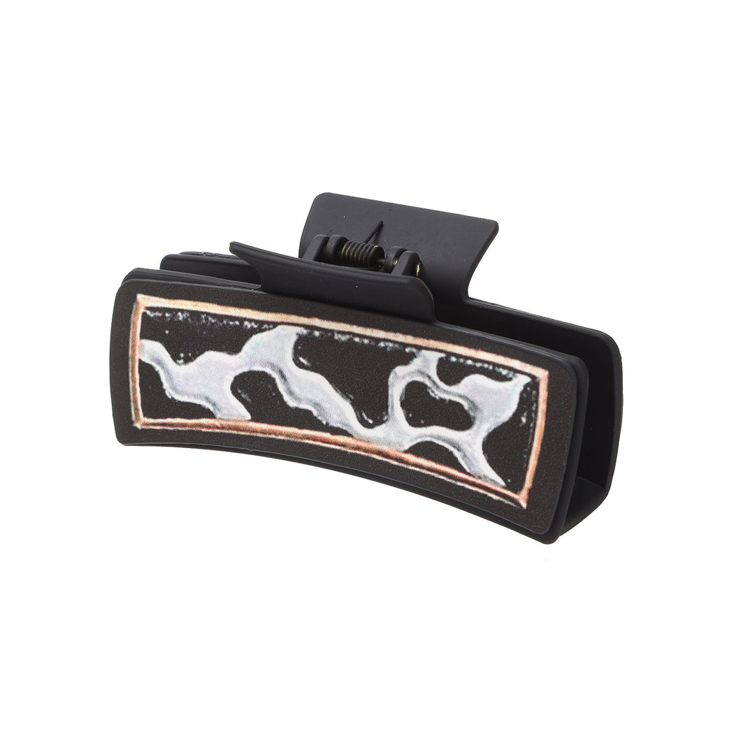 Beau - Turquoise Cow Print Hair Claw