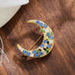 Brovia - Crescent Moon Clustered Detail Brooch