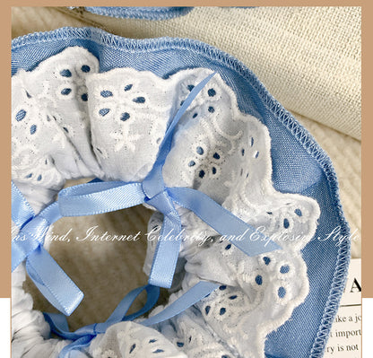 Gifty - Elegant Denim Lace Scrunchie